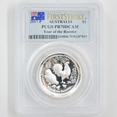  2017 ȥꥢ ϥ꡼ ǯܿ 1ɥ 1 ץ롼 PCGS PR 70 DCAM FS  ǹ ̤