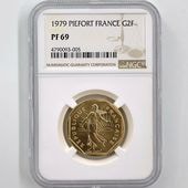 1979 �ե�� ��򼬤����� 2�ե�� �ԥ��ե��� ��� �ץ롼�� NGC PF 69 ��ǹ���� ����̤������