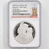 2022 �ѹ� �֥꥿�˥� ������  5�ݥ�� ��� 2���� �ץ롼�� NGC PF 69 UC ��ǹ���� ����̤������ ��Ȣ�� �����ꥹ ���