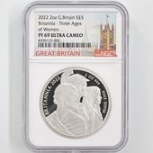 2022 �ѹ� �֥꥿�˥� ������  5�ݥ�� ��� 2���� �ץ롼�� NGC PF 69 UC ��ǹ���� ����̤������ ��Ȣ�� �����ꥹ ���