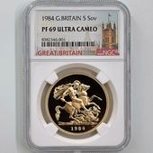 1984 �ѹ� ���ꥶ�٥�2�� ���֥�� 5�ݥ�ɡ�5���֥��˶�� �ץ롼�� NGC PF 69 UC ��ǹ���� ����̤������ �����硼��ε�༣ �����ꥹ ���