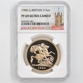 1980 �ѹ� ���ꥶ�٥�2�� ���֥�� 5�ݥ�ɡ�5���֥��˶�� �ץ롼�� NGC PF 69 UC ��ǹ���� ����̤������ �����硼��ε�༣ �����ꥹ ���