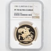 1981 �ѹ� ���ꥶ�٥�2�� ���֥�� 5�ݥ�ɡ�5���֥��˶�� �ץ롼�� NGC PF 70 UC �ǹ���� ����̤������ �����硼��ε�༣ �����ꥹ ���