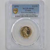 1975 ե 򼬤 1/2ե ԥե  PCGS SP 68 ǹ ̤