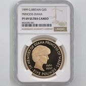 1999 �ѹ� �������������鵭ǰ 5�ݥ�� ��� �ץ롼�� NGC PF 69 UC ��ǹ���� ����̤������ ��Ȣ�� �����ꥹ ���