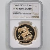 ��α�� 1980 �ѹ� ���ꥶ�٥�2�� ���֥�� 5 �ݥ�� ��� �ץ롼�� NGC PF 70 UC �ǹ���� ����̤������ �����硼��ε�༣ �����ꥹ ���