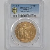 1912 ե 󥸥 100ե  PCGS MS 63 ̤ 