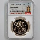 ��α�� 1990 �ѹ� ���ꥶ�٥�2�� ���֥�� 5�ݥ�ɡ�5���֥��˶�� NGC MS 70 DPL �ǹ���� ����̤������ �����硼��ε�༣ �����ꥹ ���