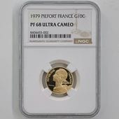 1979 ե ޥꥢ 10 ԥե  ץ롼 NGC PF 68 UC ǹ ̤