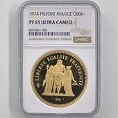 1974 ե إ饯쥹 50ե ԥե  ץ롼 NGC PF 65 UC ̤ѡ̤