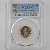 α 1973 ե 򼬤 1/2ե ԥե  PCGS SP 67 ǹ ̤