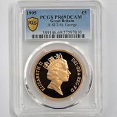 1995 �ѹ� ���ꥶ�٥�2�� ���֥�� 5�ݥ�ɡ�5���֥��˶�� �ץ롼�� PCGS PR 69 DCAM ��ǹ���� ����̤������ �����硼��ε�༣ �����ꥹ ���