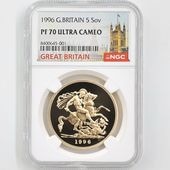 1996 �ѹ� ���ꥶ�٥�2�� ���֥�� 5�ݥ�ɡ�5���֥��˶�� �ץ롼�� NGC PF 70 UC �ǹ���� ����̤������ �����硼��ε�༣ �����ꥹ ���