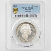 1869 ɥ Х 롼ȥ2 1顼  PCGS MS 66 ǹ ̤