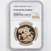 1980 �ѹ� ���ꥶ�٥�2�� ���֥�� 5�ݥ�ɡ�5���֥��˶�� �ץ롼�� NGC PF 69 UC ��ǹ���� ����̤������ �����硼��ε�༣ �����ꥹ ���