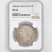 1885(85) ڥ ե12 5ڥ  NGC MS 66 ǹ ̤