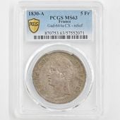 1830 ե 10 ꡼եå 5ե  PCGS MS 63 ̤ ǹ