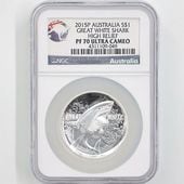 2015 ȥꥢ ϥ졼 ۥ 1ɥ  1 ץ롼 NGC PF 70 UC ǹ ̤