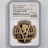 2001 ѹ ȥꥢ ׸100ǯǰ 5ݥ  ץ롼 NGC PF 70 UC ǹ ̤ ꥹ 