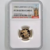 1980 ѹ ꥶ٥2 ֥ 1/2ݥɡ1/2֥˶ ץ롼 NGC PF 70 UC ǹ ̤ 硼ε༣ ꥹ 