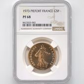 1973 �ե�� ��򼬤����� 5�ե�� �ԥ��ե��� ��� �ץ롼�� NGC PF 68 ��ǹ���� ����̤������