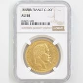 1868BB ե ʥݥ쥪3 100ե  NGC AU 58 