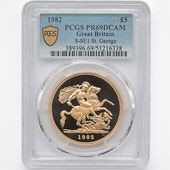 1982 �ѹ� ���ꥶ�٥�2�� ���֥�� 5�ݥ�ɡ�5���֥��˶�� �ץ롼�� PCGS PR 69 DCAM ��ǹ���� ����̤������ �����硼��ε�༣ �����ꥹ ���