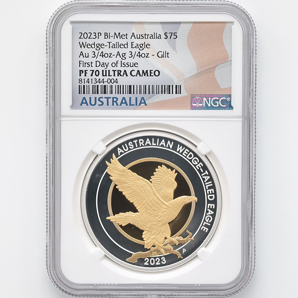2023 オーストラリア オナガイヌワシ 75豪ドル バイメタル貨 1.5オンス