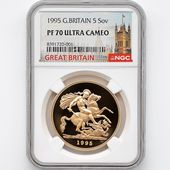 1995 �ѹ� ���ꥶ�٥�2�� ���֥�� 5�ݥ�ɡ�5���֥��˶�� �ץ롼�� NGC PF 70 UC �ǹ���� ����̤������ �����硼��ε�༣ �����ꥹ ���