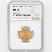 1958 �ѹ� ���ꥶ�٥�2�� ���֥�� 1�ݥ�ɡ�1���֥��˶�� NGC MS 67 �ǹ���� ����̤������ �����硼��ε�༣ 