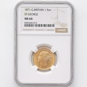 �������� 1871 �ѹ� �������ȥꥢ���� 1�ݥ�ɡ�1���֥��� ��� NGC MS 64 ̤���ѡ�����̤������ ��󥰥إå� �����硼��ε�༣  �ڥݥ���ȡ������ݥ������оݳ���