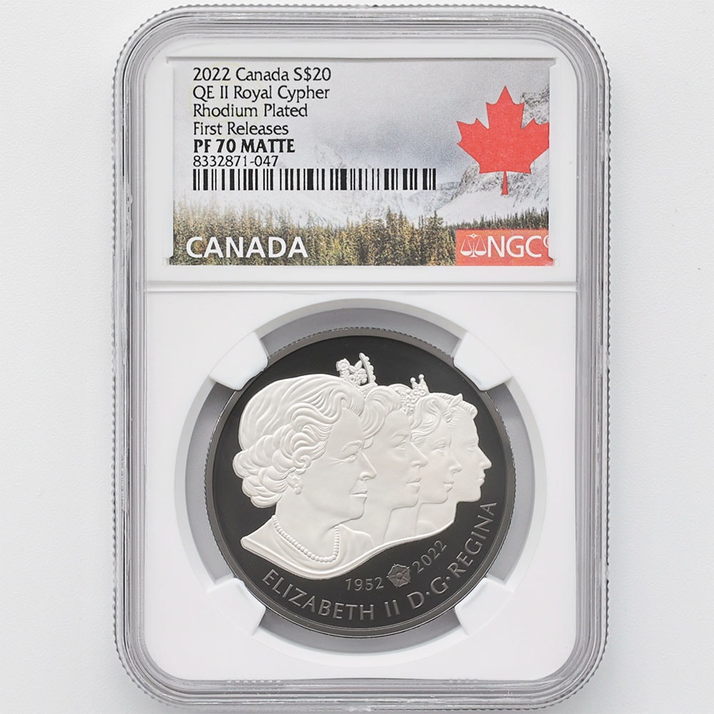 セール 2022 カナダ エリザベス2世 ロイヤル・サイファ 20カナダドル