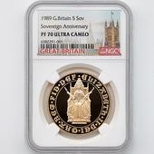 1989 �ѹ� ���ꥶ�٥�2�� ���֥�� 500��ǯ��ǰ 5�ݥ�ɡ�5���֥��˶�� �ץ롼�� NGC PF 70 UC �ǹ���� ����̤������ ���塼���������� �����ꥹ ���