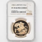 1984 �ѹ� ���ꥶ�٥�2�� ���֥�� 5�ݥ�ɡ�5���֥��˶�� �ץ롼�� NGC PF 70 UC �ǹ���� ����̤������ �����硼��ε�༣ �����ꥹ ���