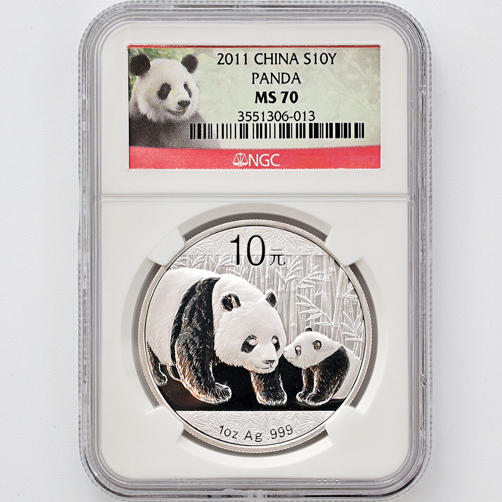 2007年 中国パンダ銀貨、1オンス、純銀、10元 NGC鑑定済み 2007年 中国パンダ銀貨、1オンス、純銀、10元 NGC鑑定済み - メルカリ