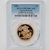 �������� 1992 �ѹ� ���ꥶ�٥�2�� ���֥�� 2�ݥ�� ��� �ץ롼�� PCGS PR 70 DCAM �ǹ���� ����̤������ �����硼��ε�༣ �����ꥹ ��� �ڥݥ���ȡ������ݥ������оݳ���