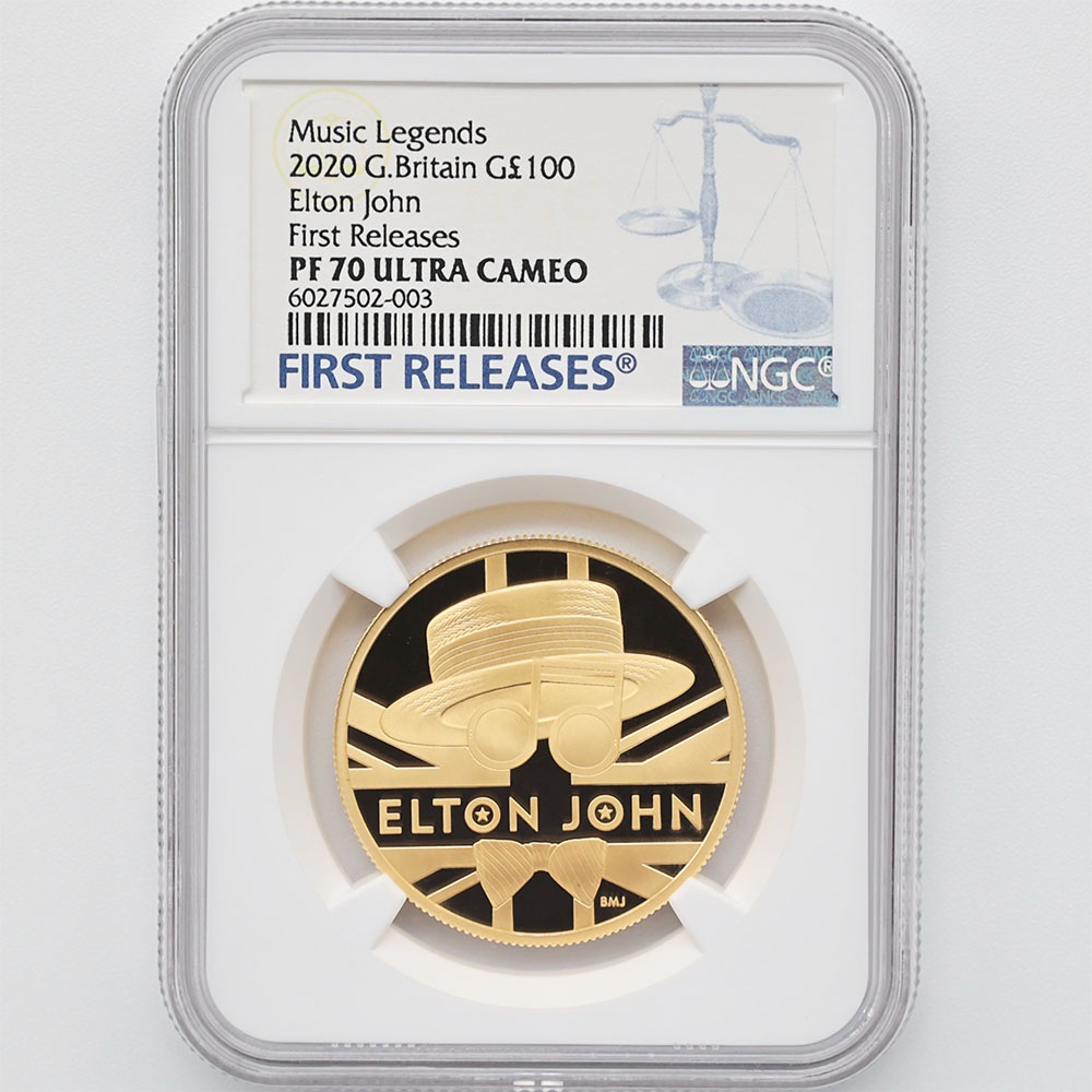 委託販売 2020 英国 伝説のミュージシャン エルトン・ジョン 100ポンド
