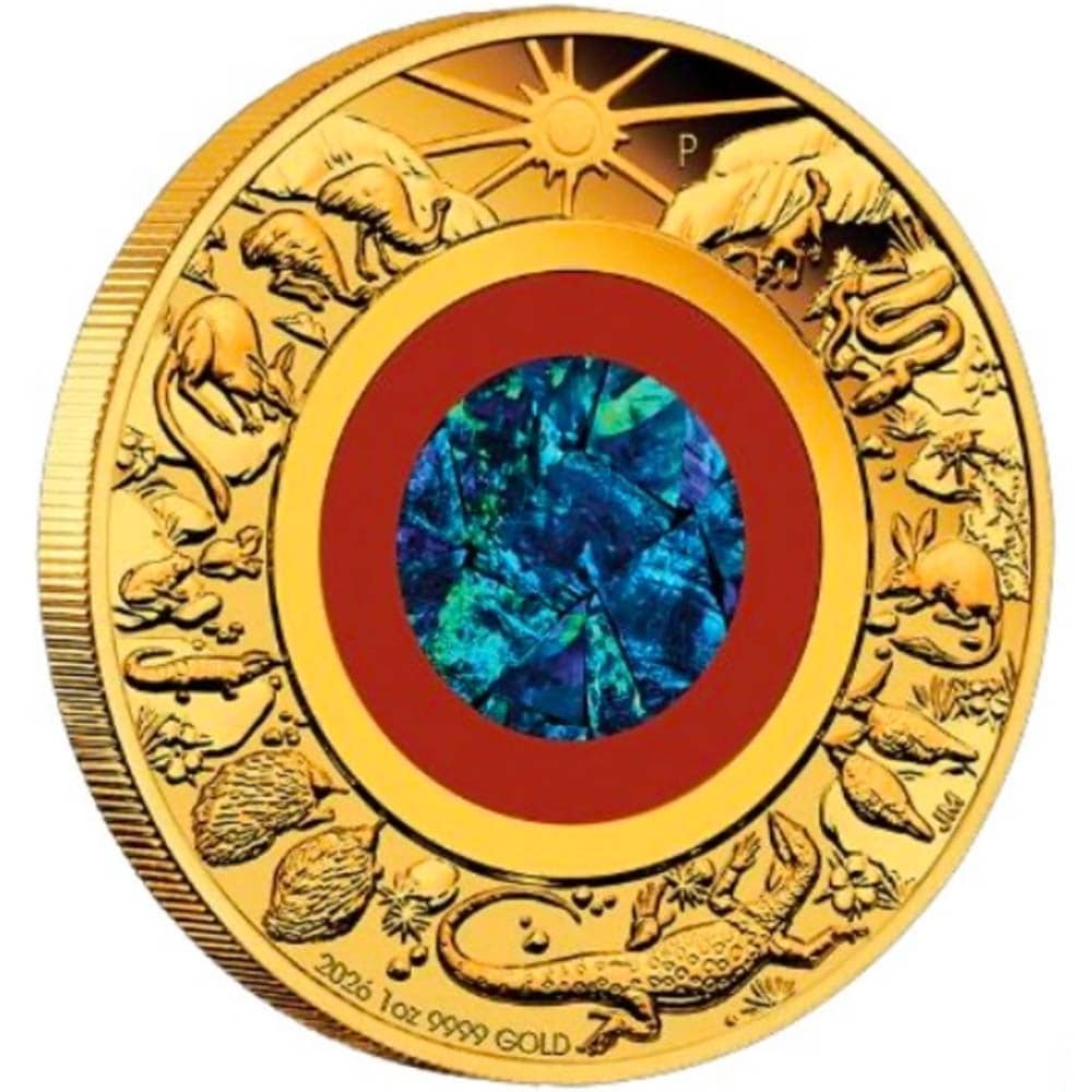 予約商品 日本独占販売 2026 オーストラリア アウトバック 100豪ドル 金貨 1オンス 天然オパール嵌め込み プルーフ NGC PF 70 UC  最高鑑定 元箱付 完全未使用品 | オーストラリア,オーストラリア 金貨 | 株式会社世界コイン