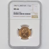 1967 �ѹ� ���ꥶ�٥�2�� ���֥�� 1�ݥ�ɡ�1���֥��˶�� NGC MS 66 ����̤������ �����硼��ε�༣