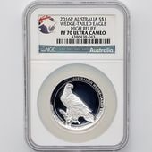 ������ 2016 �������ȥ�ꥢ �ϥ���꡼�� ���ʥ����̥亮 1��ɥ� ��� 1���� �ץ롼�� NGC PF 70 UC �ǹ���� ����̤������ �����å��ơ��륤������ ��Ȣ��