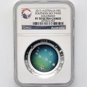 ������ 2013 �������ȥ�ꥢ ��ŷ��ŷ��� �����㤯�� �ɡ��෿ ��� 1���� �ץ롼��  NGC PF 70 UC �ǹ���� ����̤������