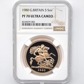 1980 �ѹ� ���ꥶ�٥�2�� ���֥�� 5�ݥ�ɡ�5���֥��˶�� �ץ롼�� NGC PF 70 UC �ǹ���� ����̤������ �����硼��ε�༣ �����ꥹ ���