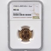 1968 �ѹ� ���ꥶ�٥�2�� ���֥�� 1�ݥ�ɡ�1���֥��˶�� NGC MS 66 ����̤������ �����硼��ε�༣