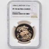 ��α�� 1984 �ѹ� ���ꥶ�٥�2�� ���֥�� 5�ݥ�ɡ�5���֥��˶�� �ץ롼�� NGC PF 70 UC �ǹ���� ����̤������ �����硼��ε�༣ �����ꥹ ���