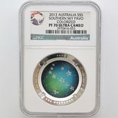 ������ 2013 �������ȥ�ꥢ ��ŷ��ŷ��� �����㤯�� �ɡ��෿ ��� 1���� �ץ롼��  NGC PF 70 UC �ǹ���� ����̤������