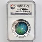 ������ 2013 �������ȥ�ꥢ ��ŷ��ŷ��� �����㤯�� �ɡ��෿ ��� 1���� �ץ롼��  NGC PF 70 UC �ǹ���� ����̤������