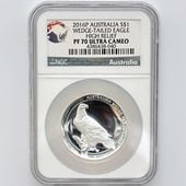 ������ 2016 �������ȥ�ꥢ �ϥ���꡼�� ���ʥ����̥亮 1��ɥ� ��� 1���� �ץ롼�� NGC PF 70 UC �ǹ���� ����̤������ �����å��ơ��륤������