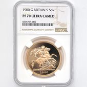 1980 �ѹ� ���ꥶ�٥�2�� ���֥�� 5�ݥ�ɡ�5���֥��˶�� �ץ롼�� NGC PF 70 UC �ǹ���� ����̤������ �����硼��ε�༣ �����ꥹ ���