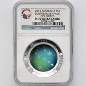 ������ 2013 �������ȥ�ꥢ ��ŷ��ŷ��� �����㤯�� �ɡ��෿ ��� 1���� �ץ롼��  NGC PF 70 UC �ǹ���� ����̤������