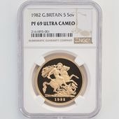 1982 �ѹ� ���ꥶ�٥�2�� ���֥�� 5�ݥ�ɡ�5���֥��˶�� �ץ롼�� NGC PF 69 UC ��ǹ���� ����̤������ �����硼��ε�༣ �����ꥹ ���